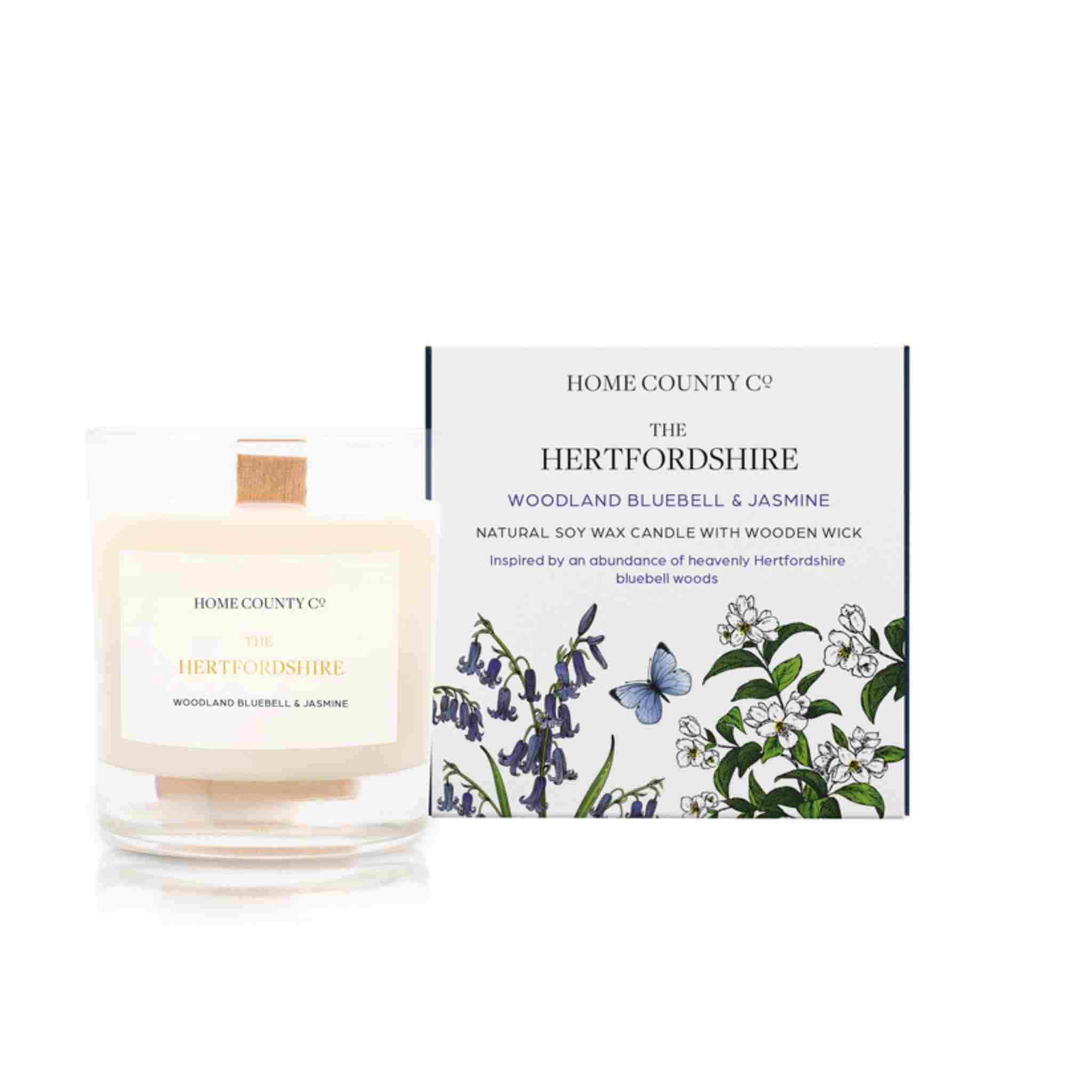 Home County Co._The Hertfordshire_Woodland Bluebell and Jasmine Soy Candle