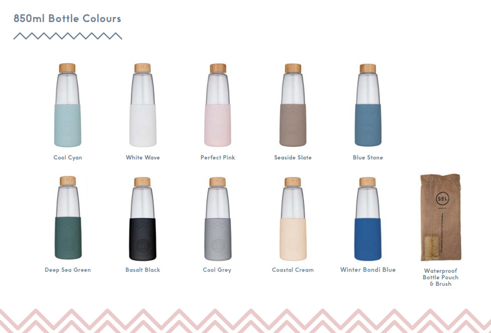850ml Bottle Colours