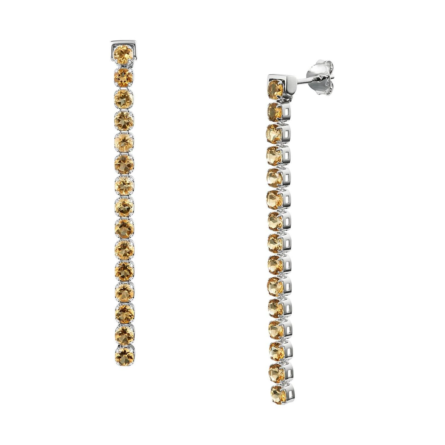 Beitou Citrine Earrings, Sterling SIlver1