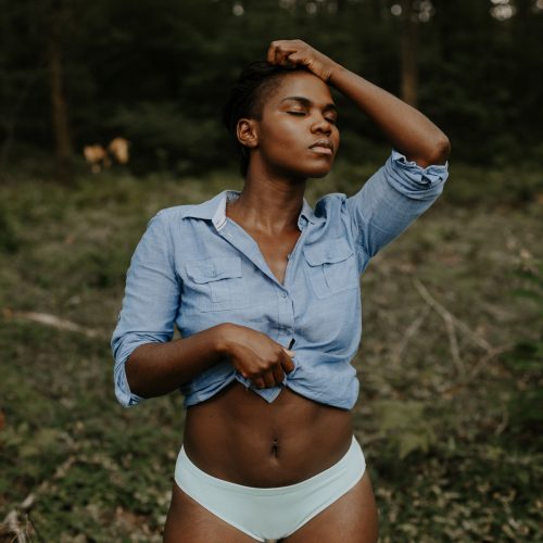 Panties Madame porte la culotte Bleu Glacier Blue Ice