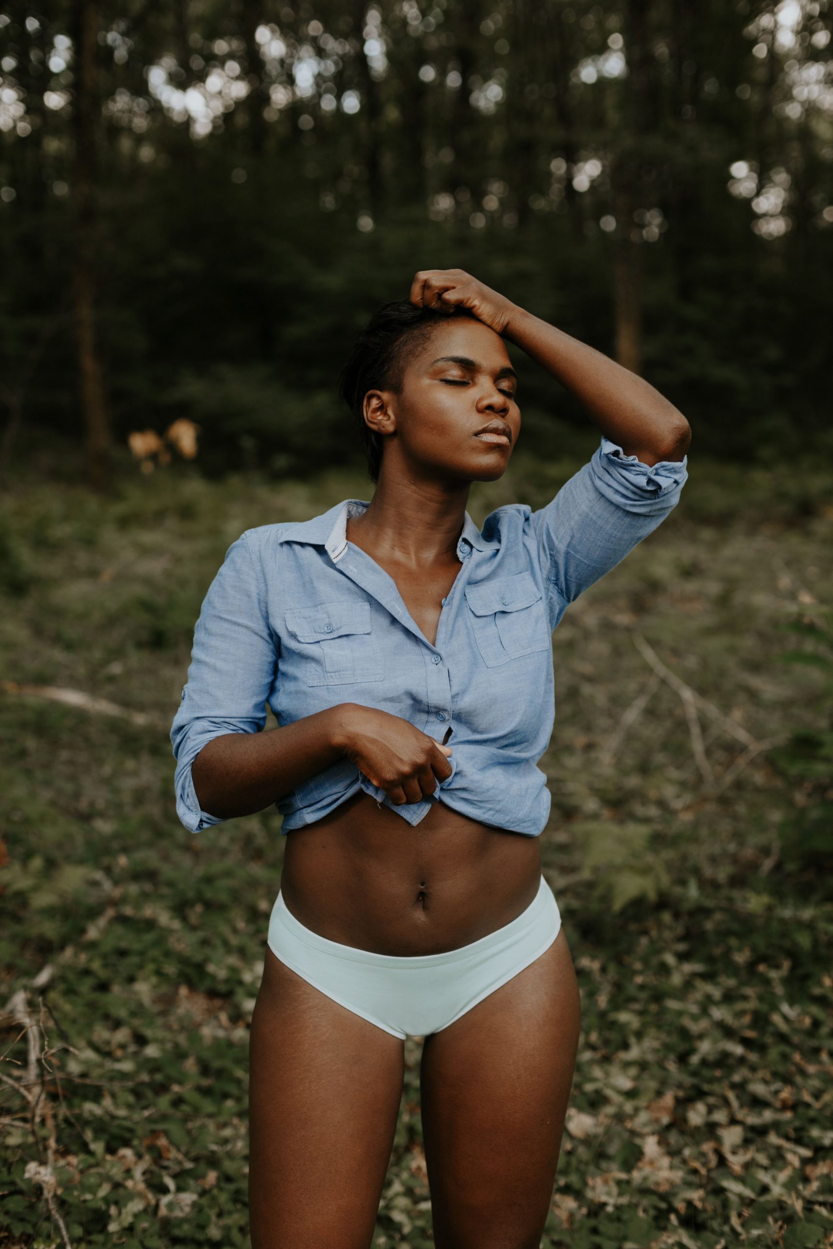 Panties organic cotton - Bleu Glacier Panties Madame porte la culotte Bleu Glacier Blue Ice