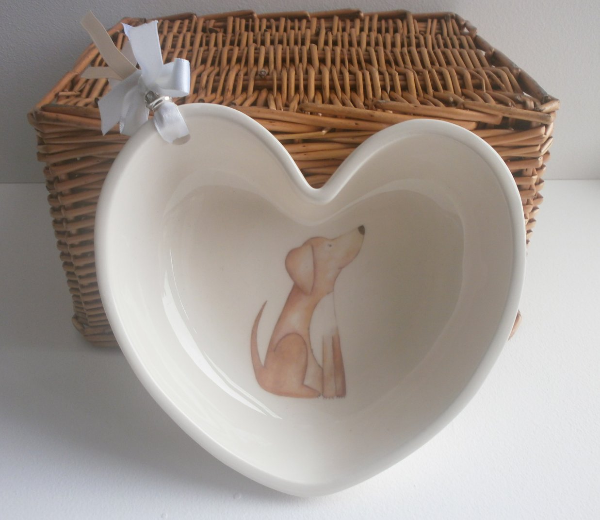 Doggy Design Heart Shaped Bowl