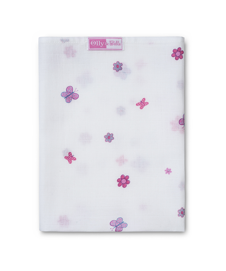 Flowers & Butterflies muslin