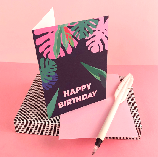 Greeting Cards - Bday Tropical1