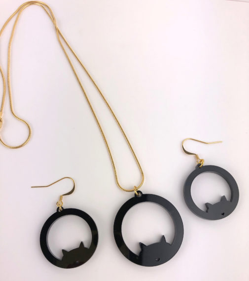 Luna Eclipse Cat Jewellery Set