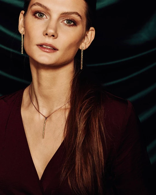 Pinglin Peridot Necklace, Rose Gold Vermeil2