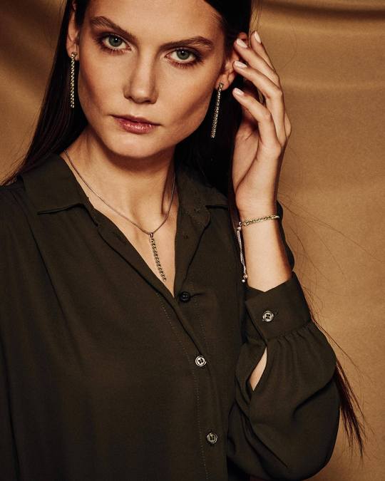 Pinglin Peridot Necklace, Sterling SIlver2