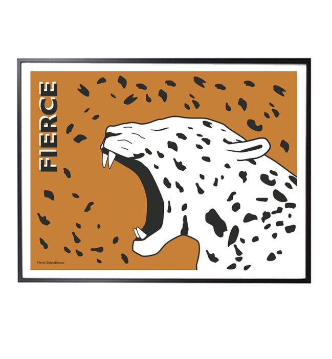 Prints - Fierce Jaguar Brown