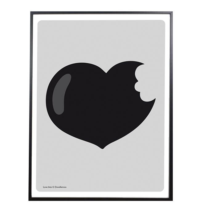 Prints - Love Bites Grey
