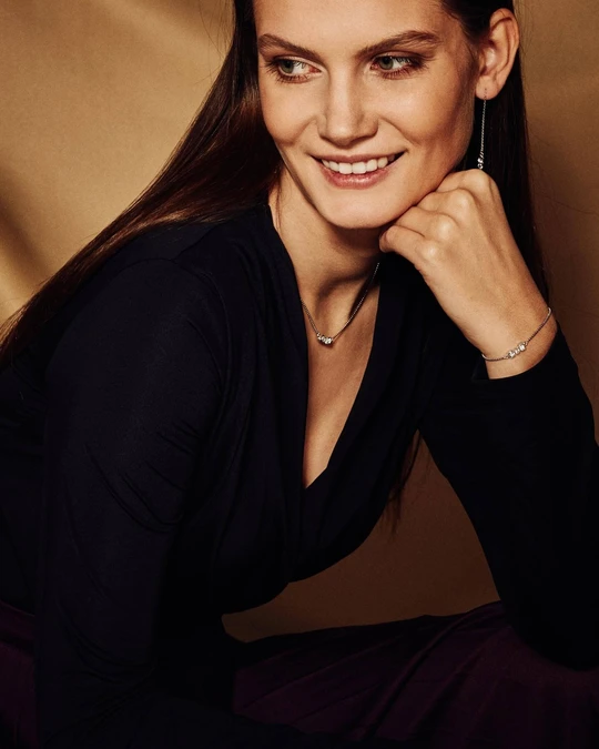 San Shi Blue Topaz Necklace, Sterling Silver2