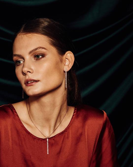 Tamsui Blue Topaz Necklace, Rose Gold Vermeil2