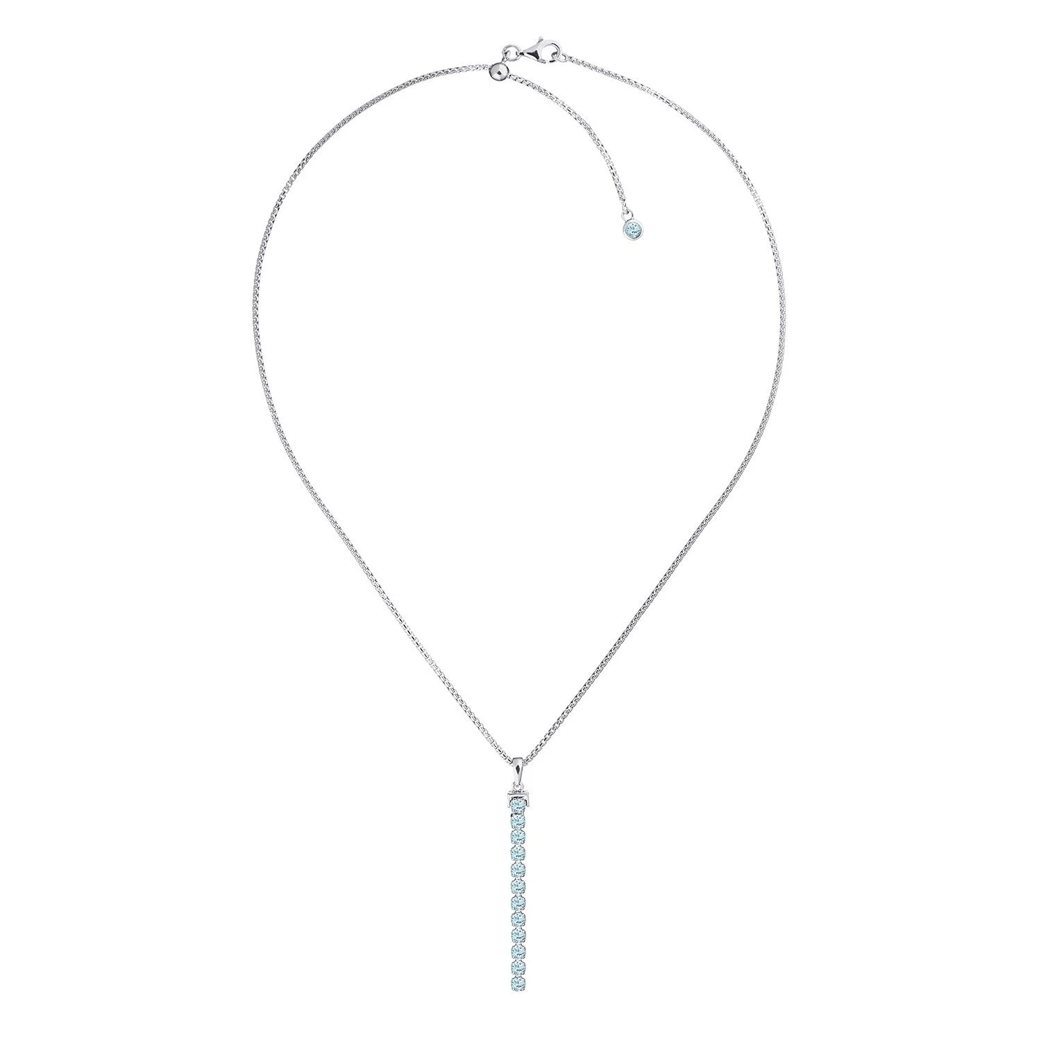 Tamsui Blue Topaz Necklace, Sterling Silver1