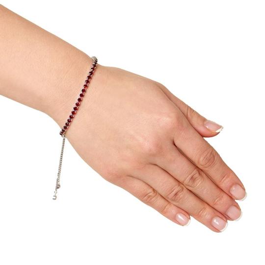 ZHONGSHAN GARNET BRACELET, STERLING SILVER2