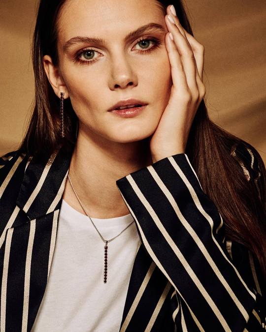 Zhongshan Garnet Necklace, , Sterling SIlver2