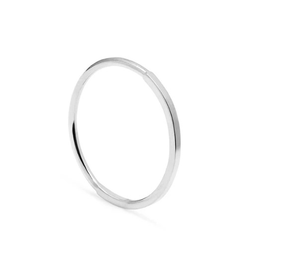 Skinny Paradox Stacking Ring - Silver01