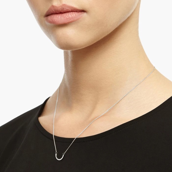 Arc Necklace - Silver02