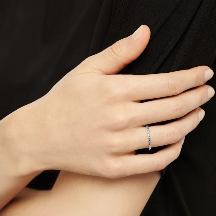 Diamond Band - Silver02