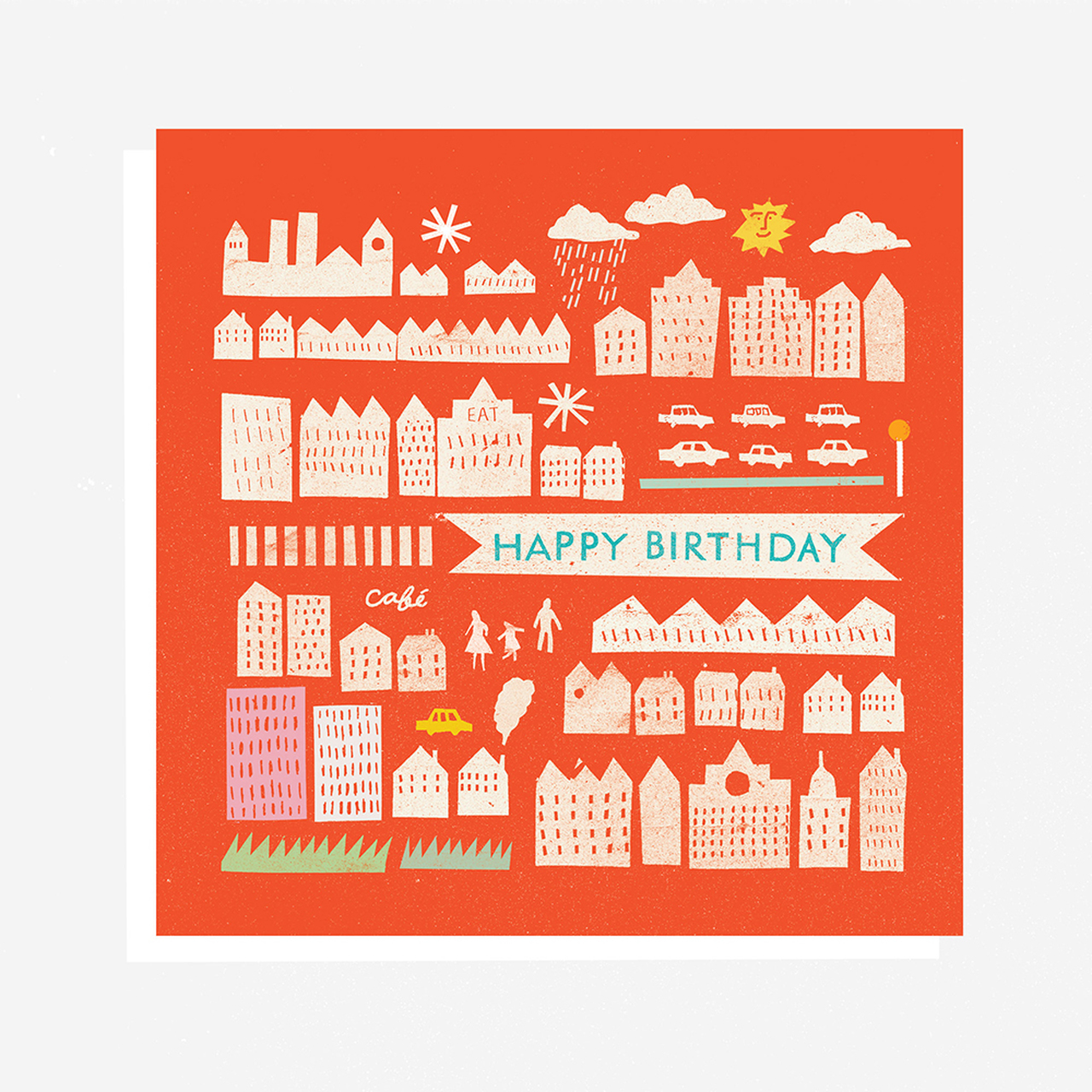 Happy Birthday City Card