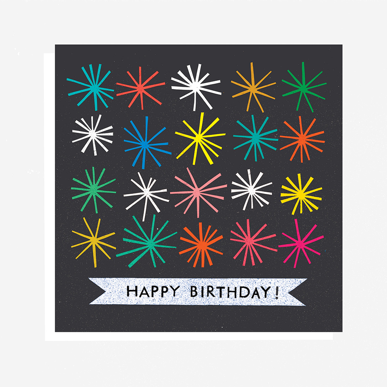 Happy Birthday Starburst Card