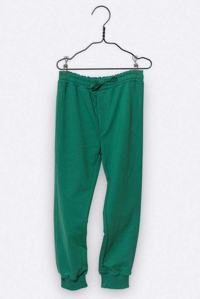 Luca trousers in green with green stripes3