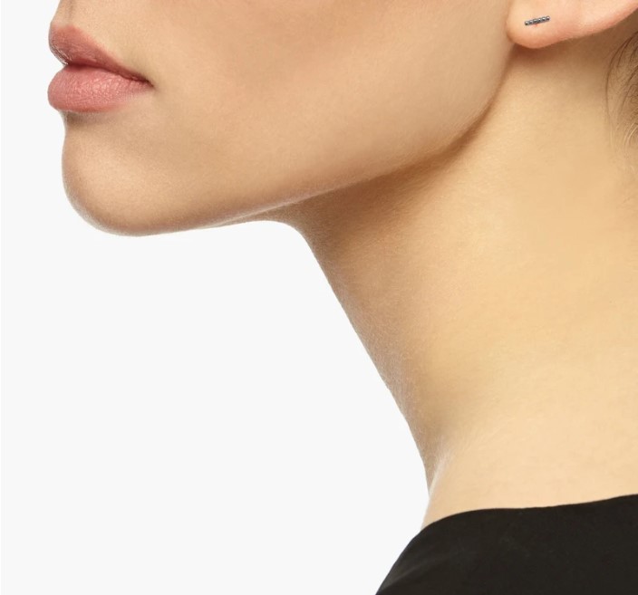 Mini Sphere Bar Stud Earrings - Silver03