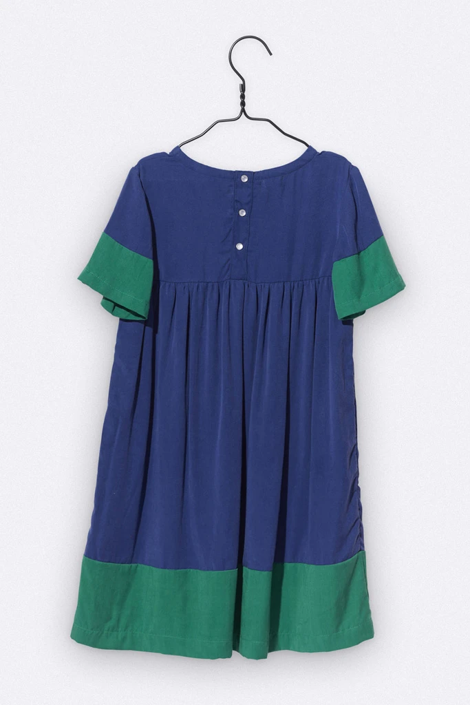 Romy dress in green and blue tencel2