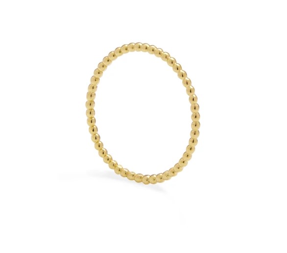 Skinny Sphere Stacking Ring - Gold01