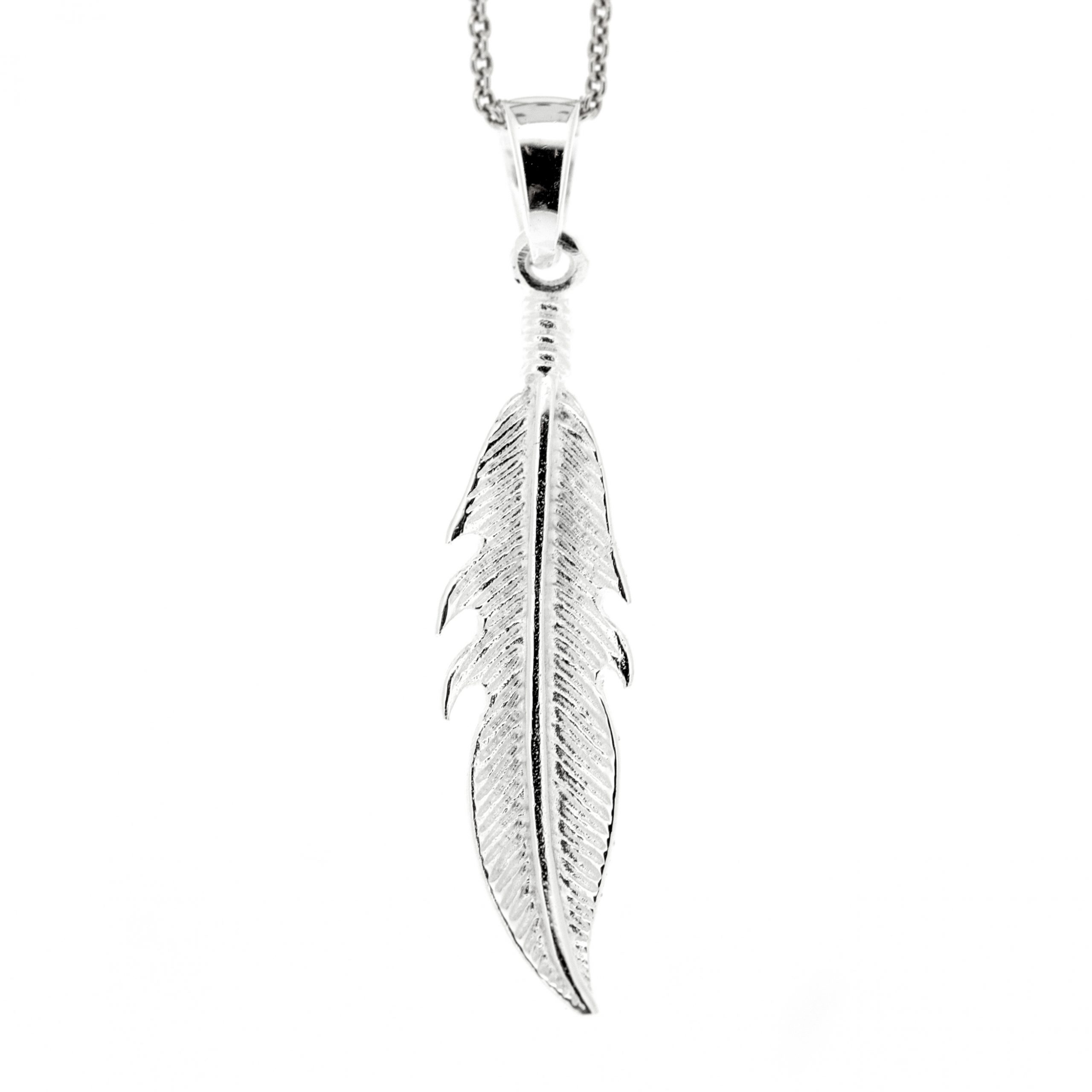 Simply Silver Feather Pendant