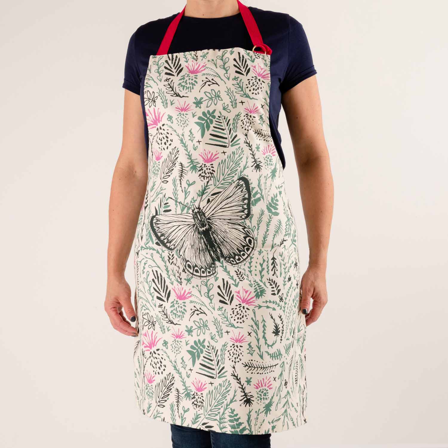 Thistles and Butterfly Apron