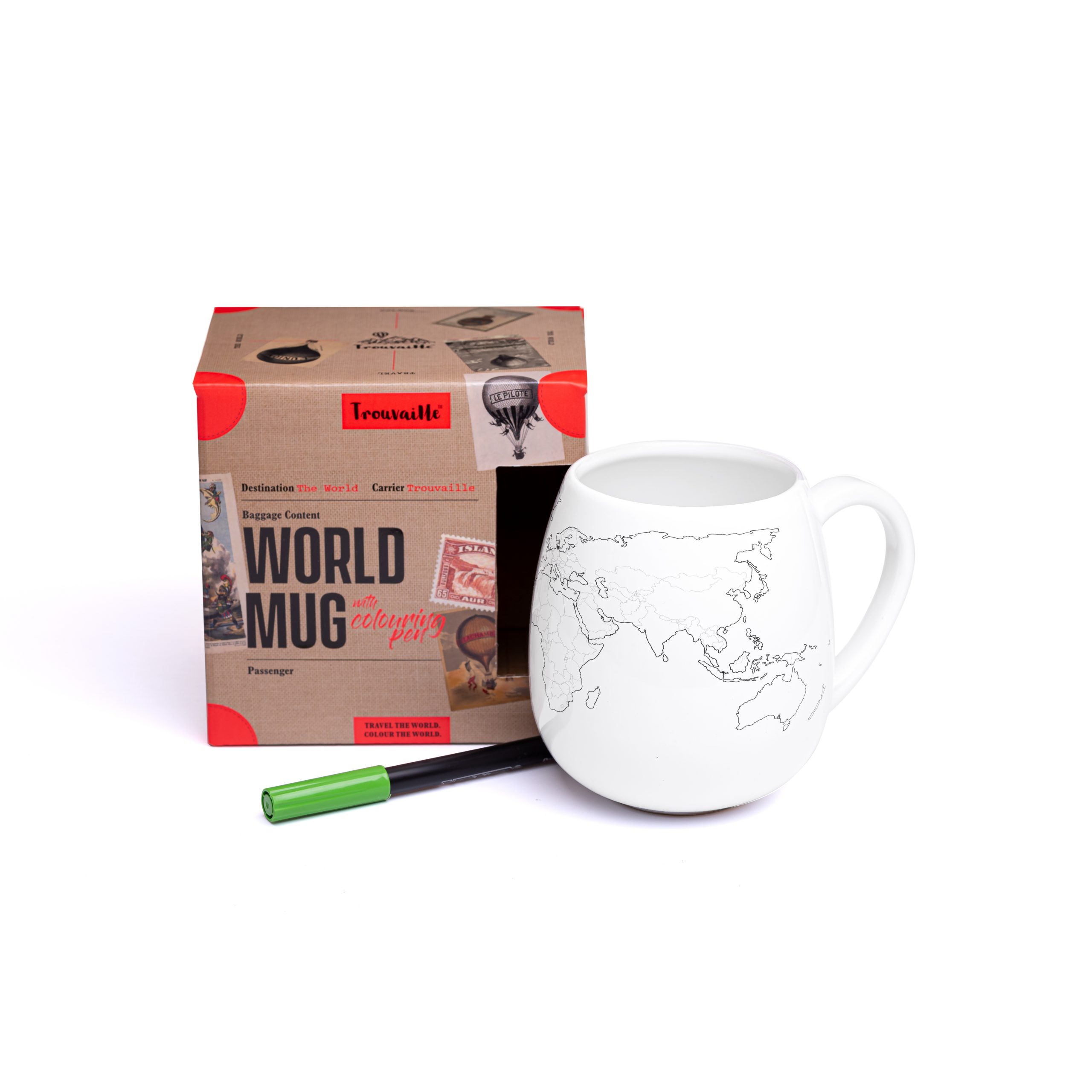 Trouvaille Global World Mug pack 1
