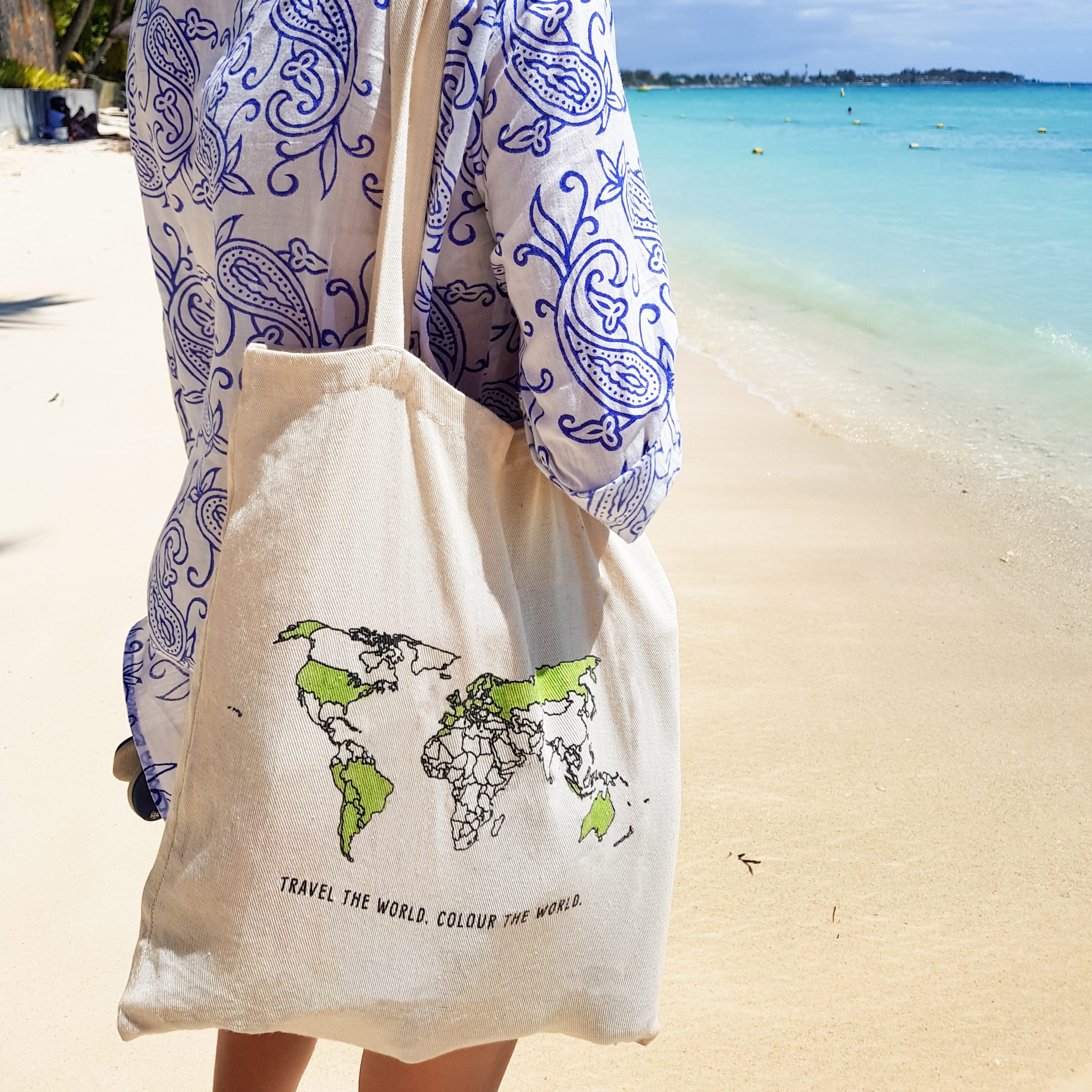 Trouvaille Global_World Tote Bag lifestyle 1