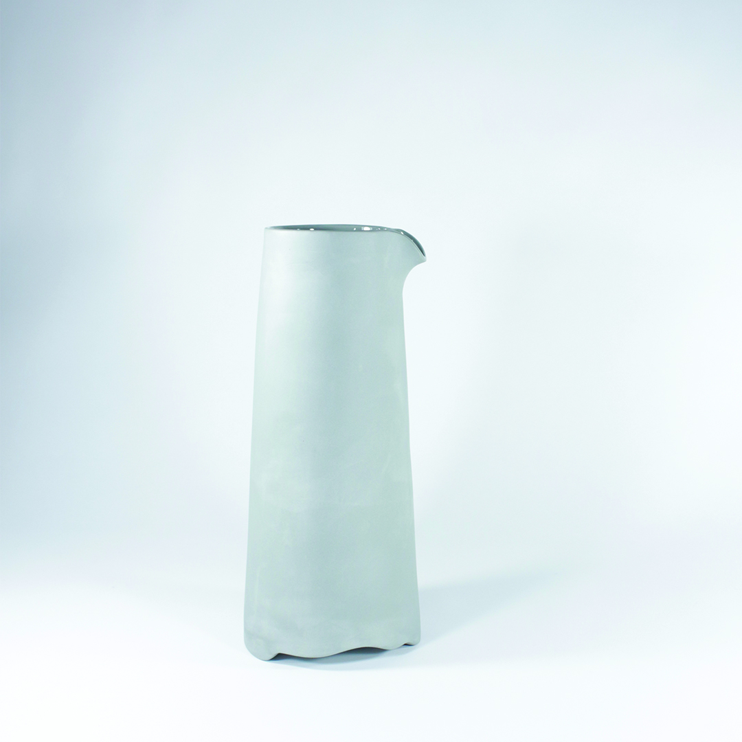 Dove Grey Jug Decanter Tableware ERADU Ceramics Left