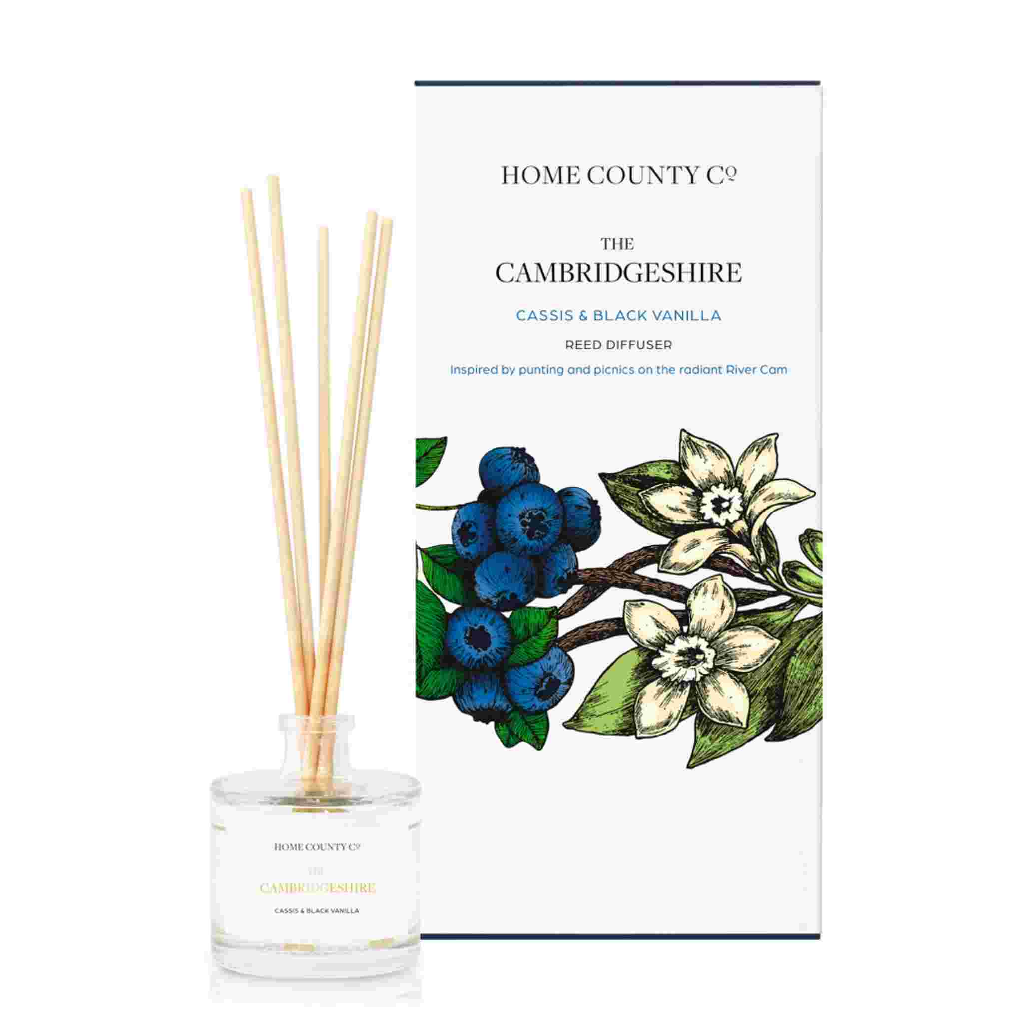 Home County Co._The Cambridgeshire_Cassis and Black Vanilla Reed Diffuser