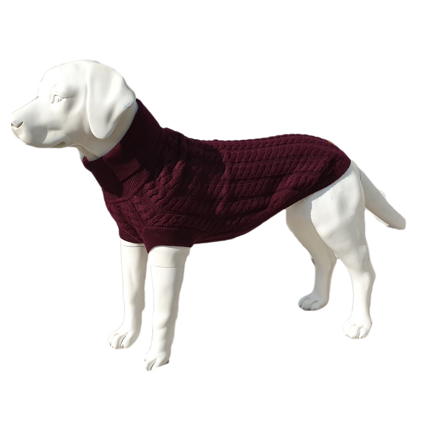Rascal Dog Jumper - Grape - Model