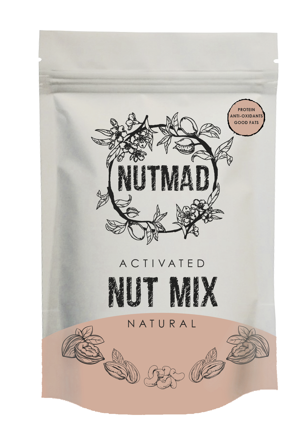 70g Nutmix Natural front