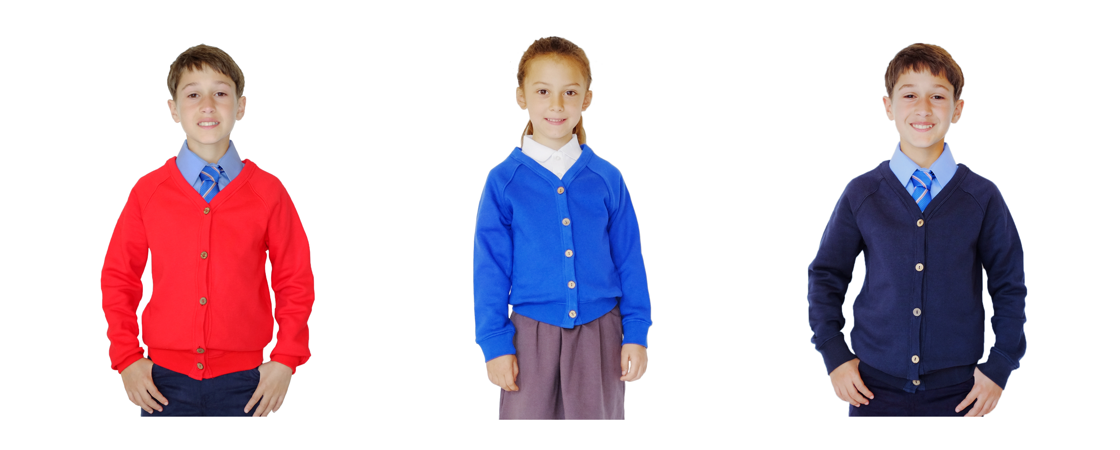 Cardigans unisex RED,ROYAL BLUE AND NAVY