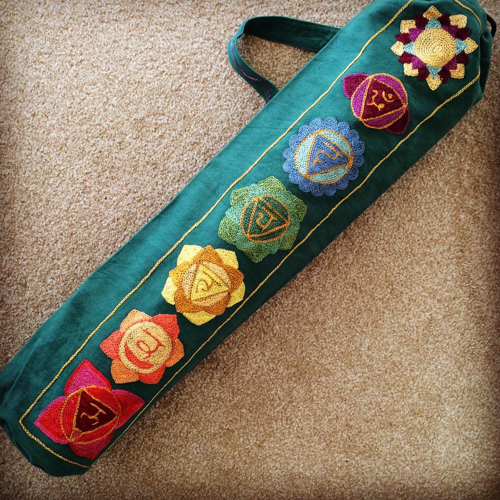 Chakra Design Yoga Mat Bag Green Product Code 014 YMBG