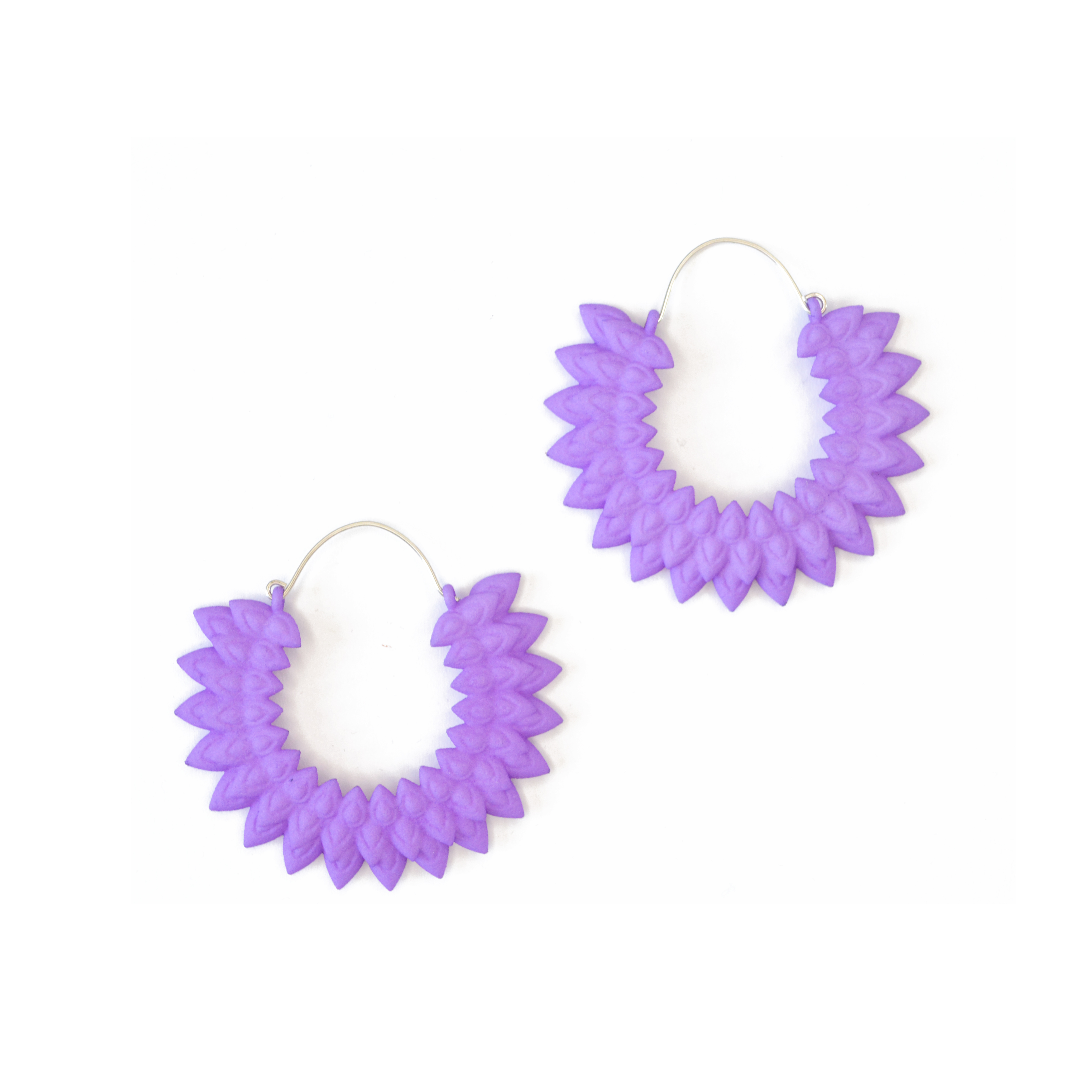 Dahlia lilac earr front