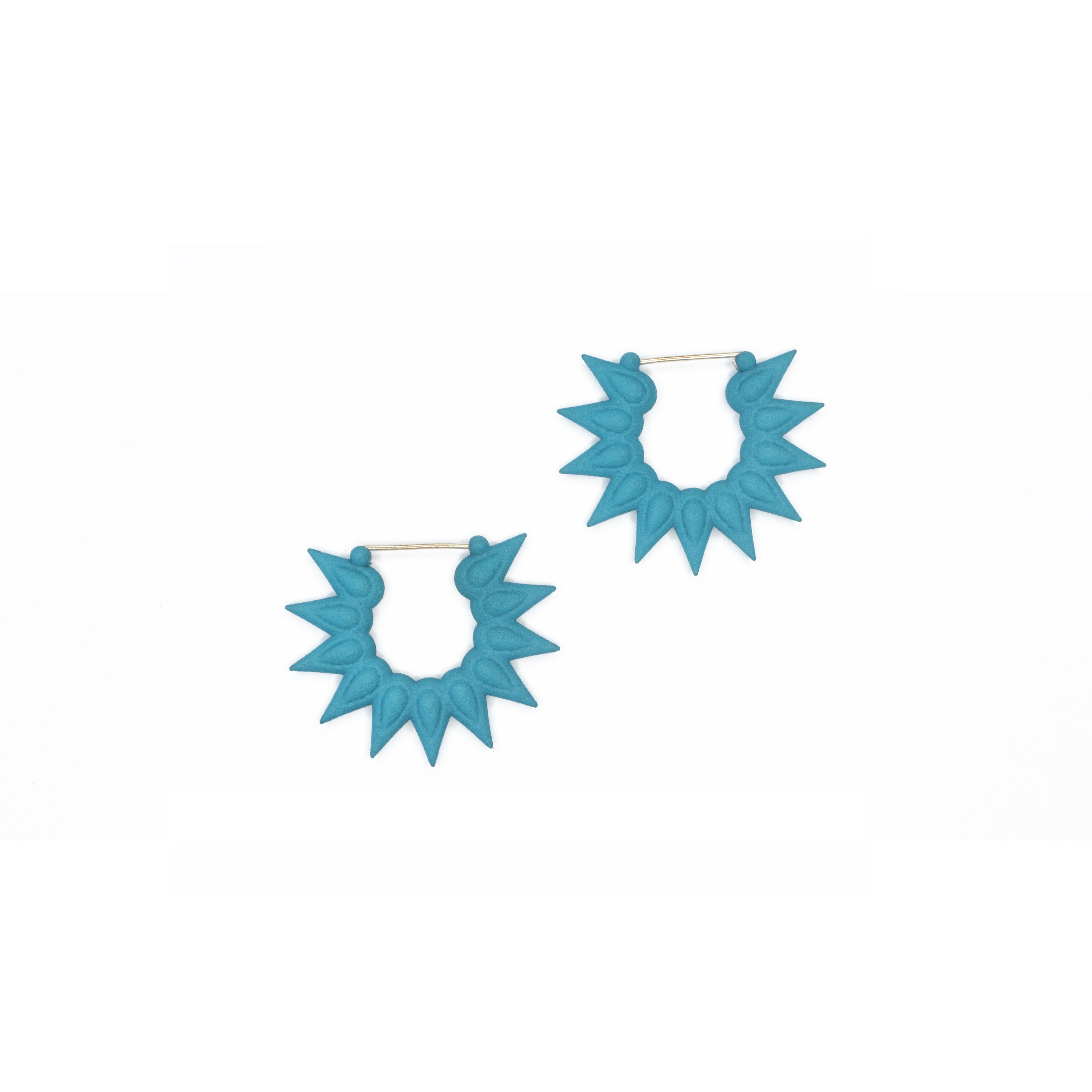 Dark teal hoops front