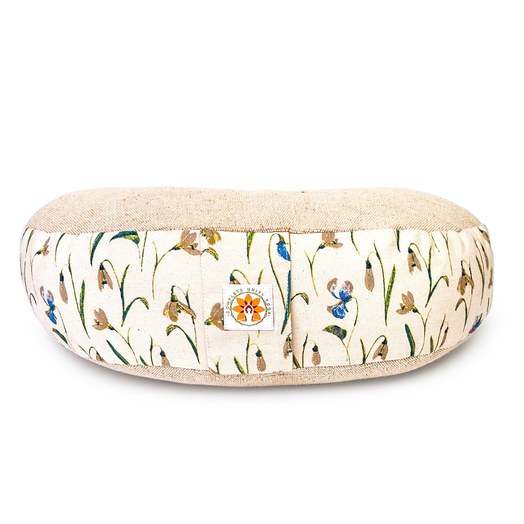 Yoga Meditation Cushion - Meadow Of Enlightenment - Complete Unity Yoga - Front View