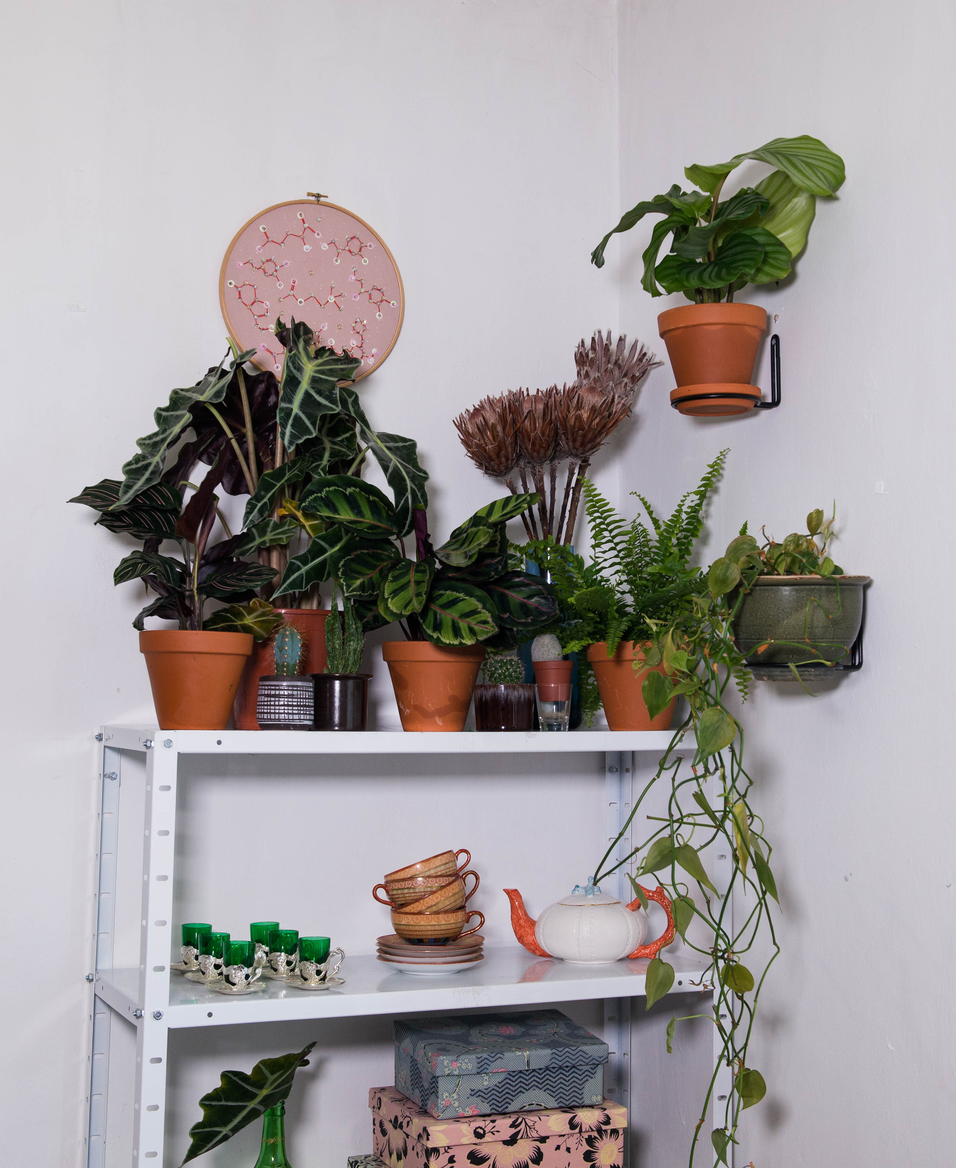 Opstilling fra siden