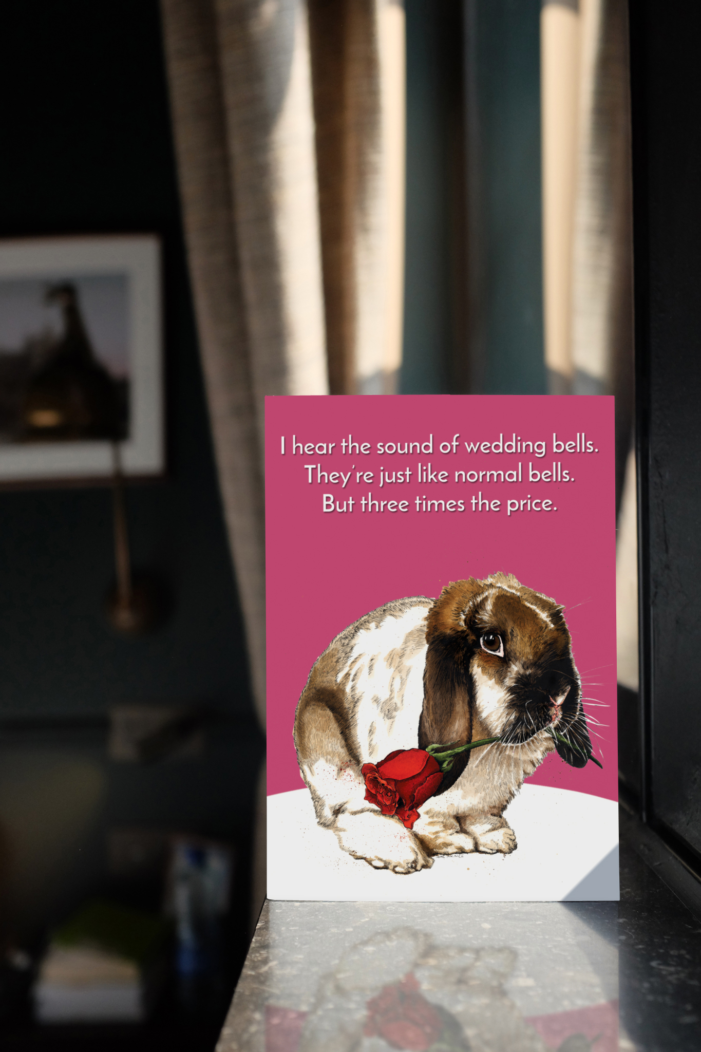 Bells Bunny Humour Card