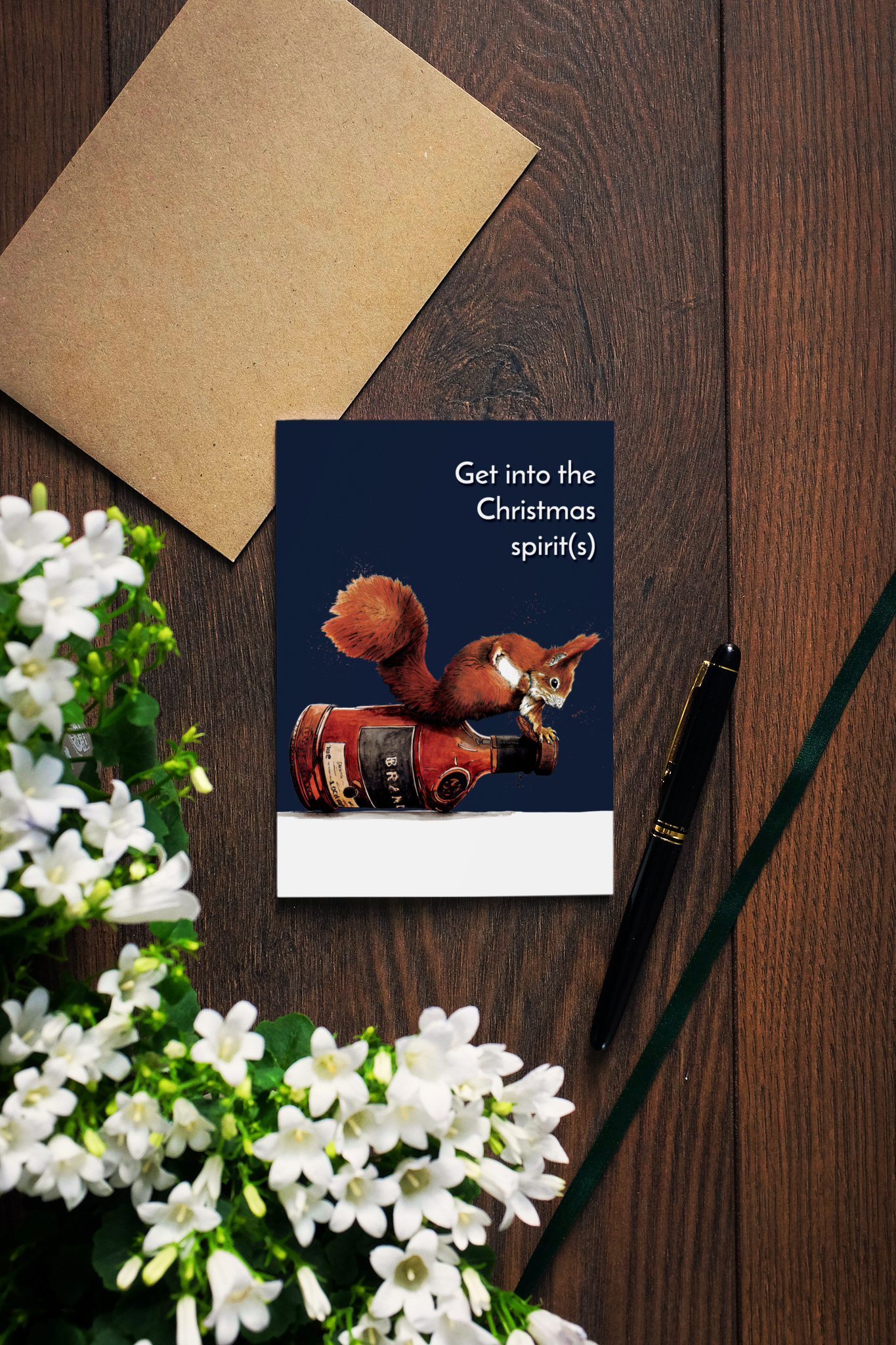 Spirit Squirrel Humour Card