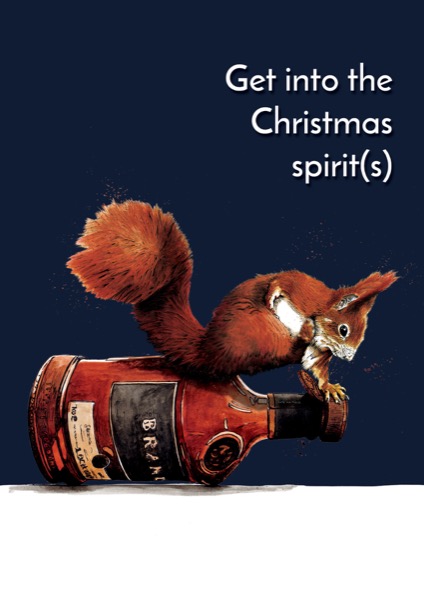 Spirit Squirrel Humour Card