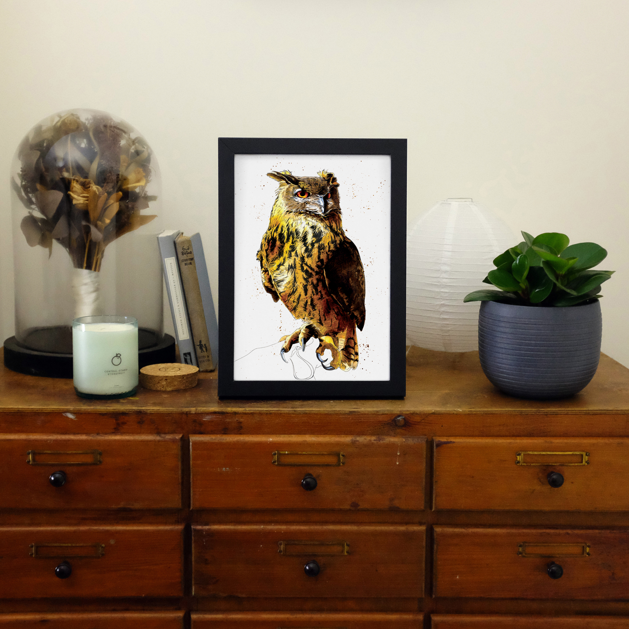 SINC110_Print_in_frame_eagleowl