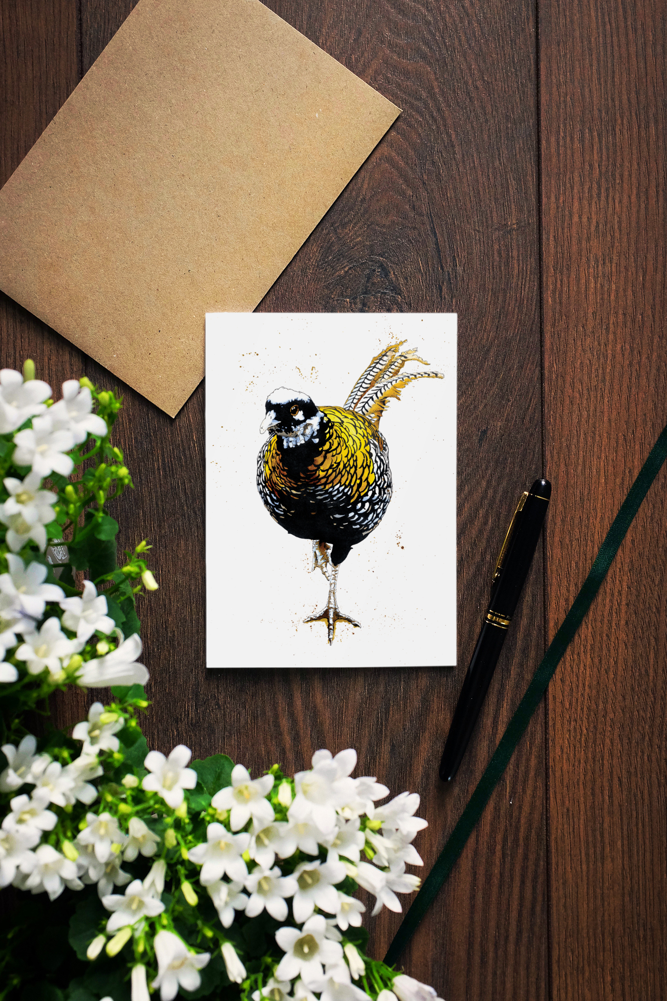 The Reeves Pheasant Art Card