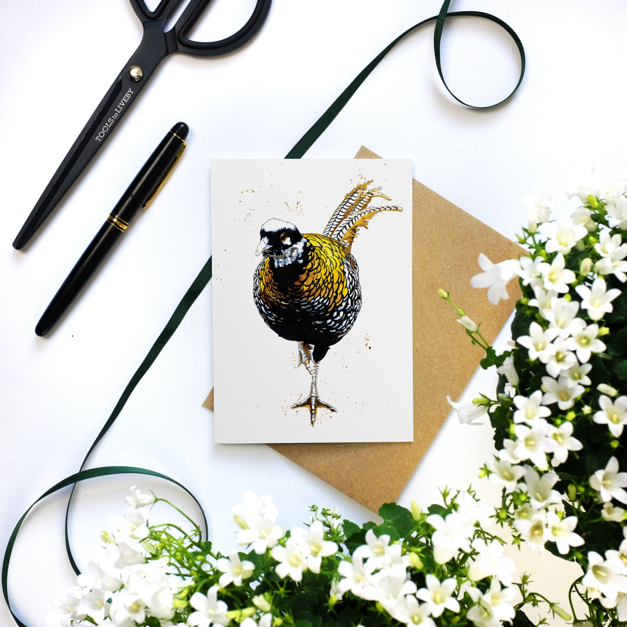 The Reeves Pheasant Art Card
