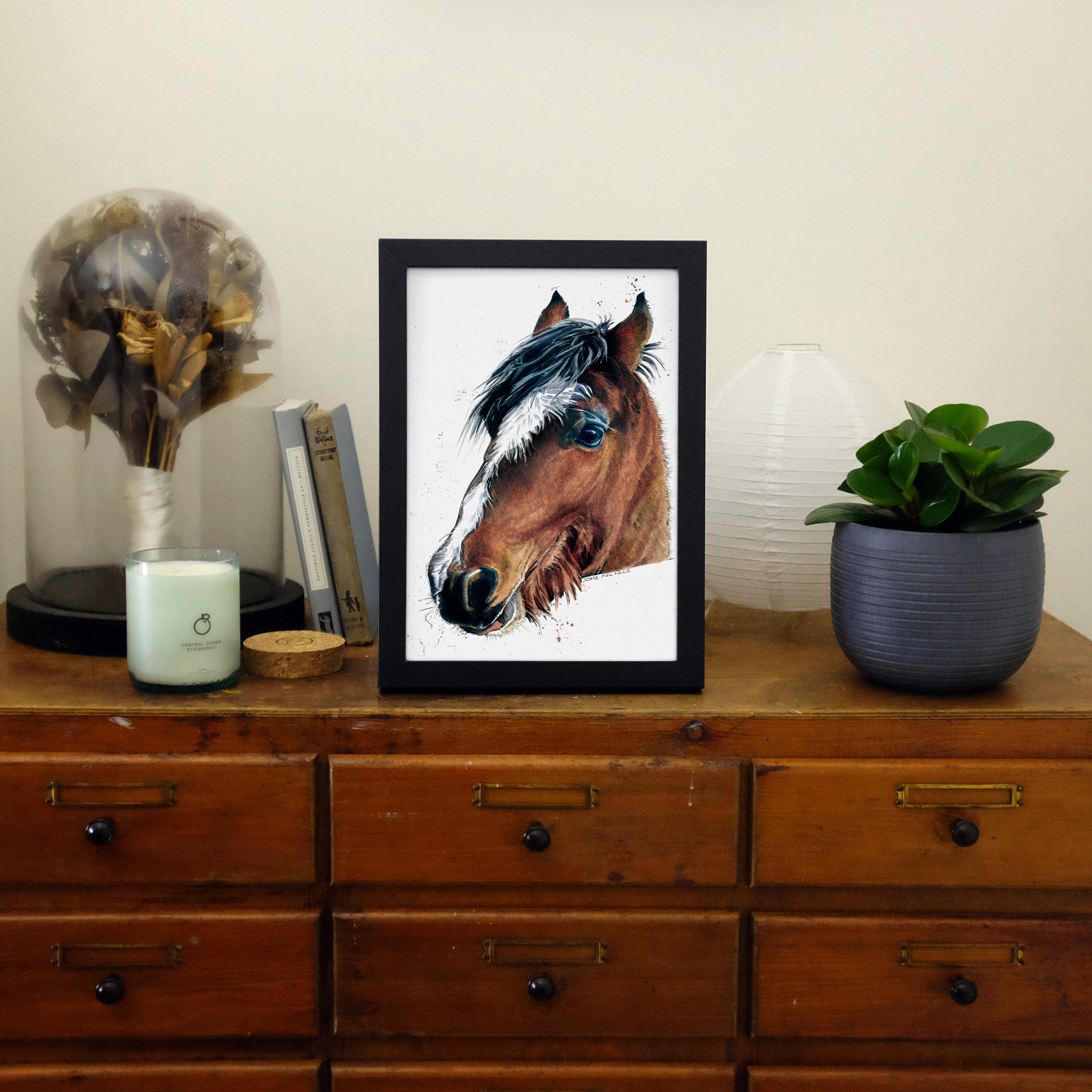 SINC128_Print_in_frame_horse