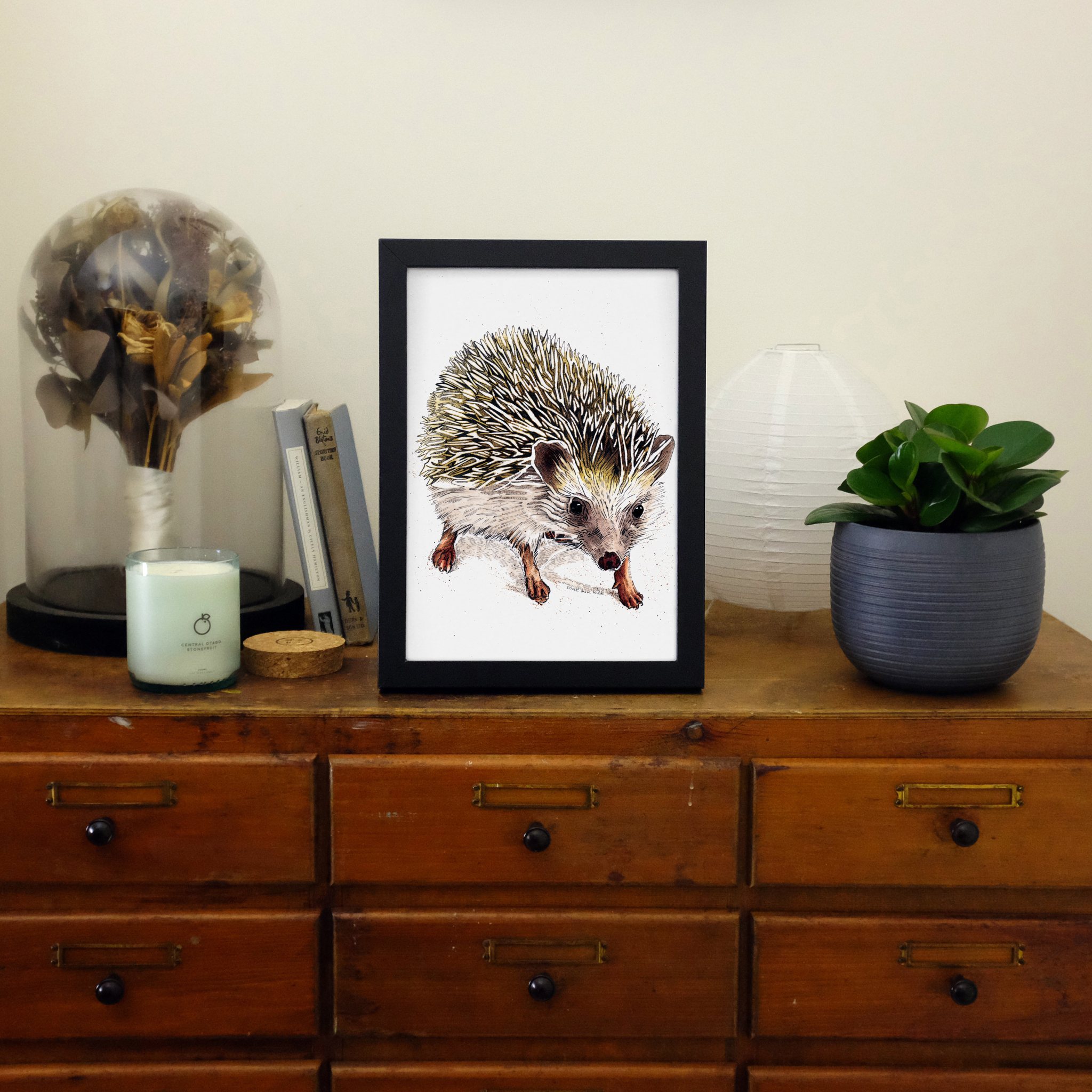 Kimchi The Hedgehog Art Print