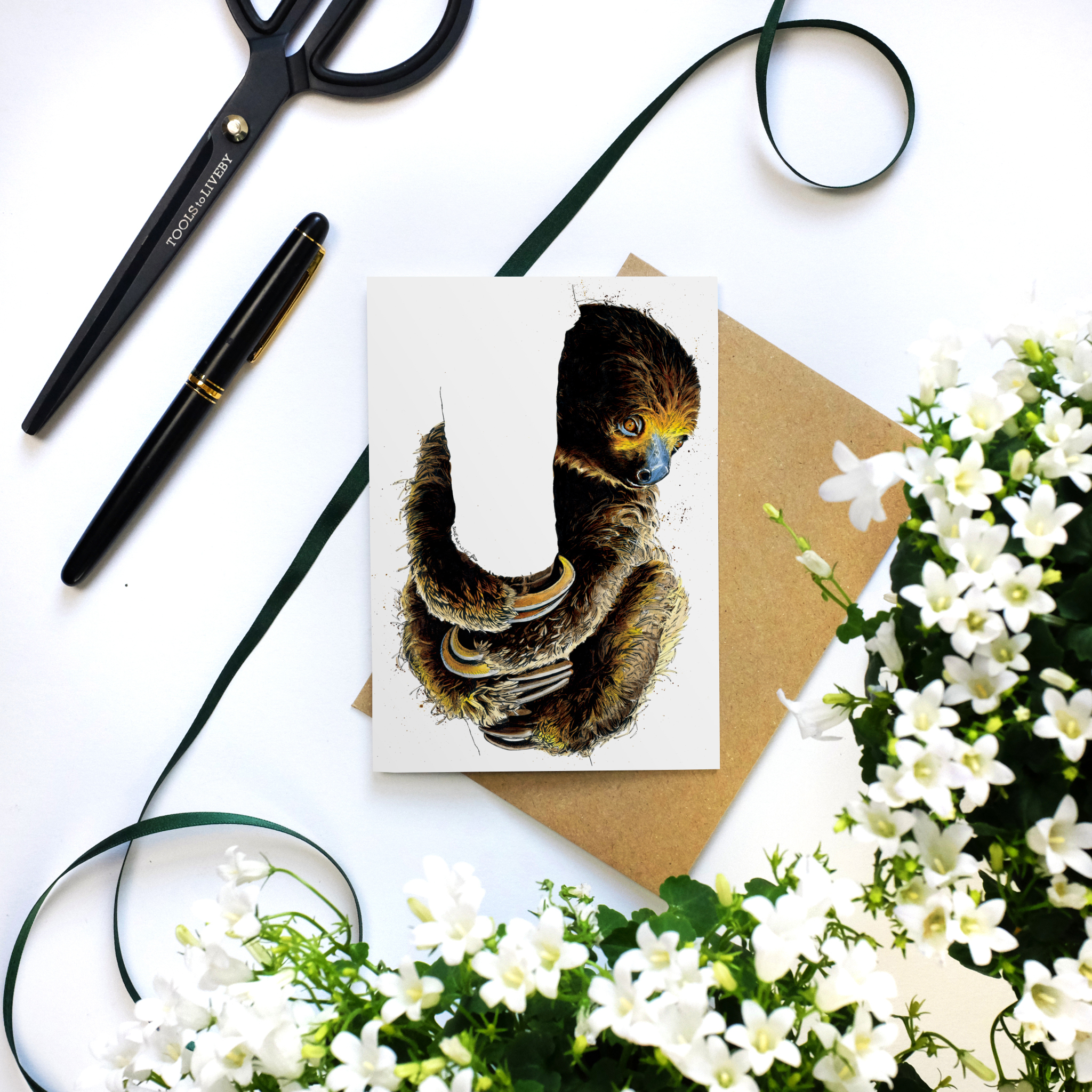 Talita The Sloth Art Card